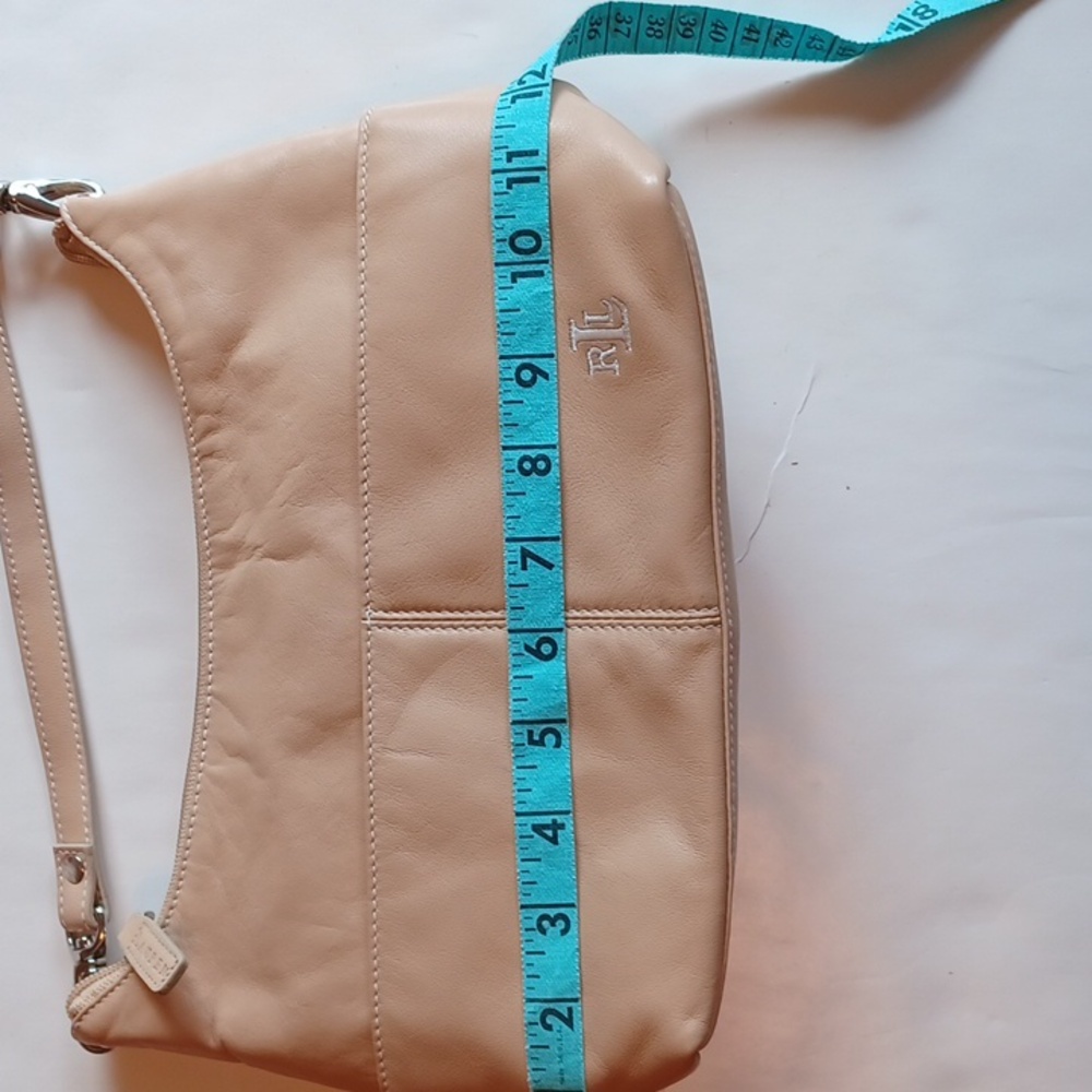 Ralph Lauren small/medium light tan leather sachel bag - Picture 6 of 12